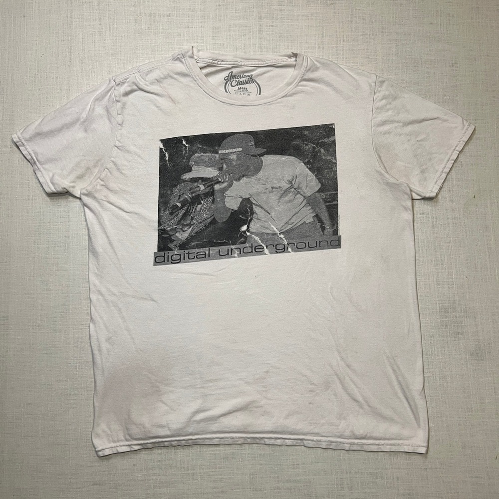 Digital Underground Rap Hip‎ Hop Shock G American Classics Mens Large White Tee